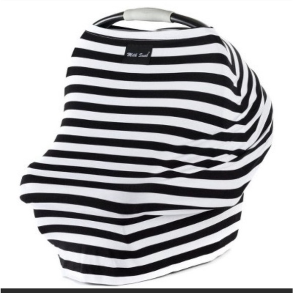 Milk Snob Other - Milk Snob Multifunctional Cover - Black & White Signature Stripe